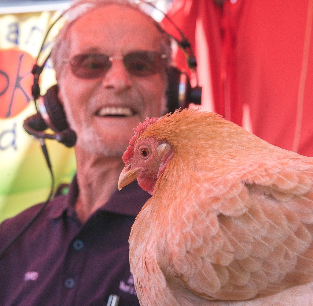 Outside Broadcast from the Canning Show and meeting a Chicken