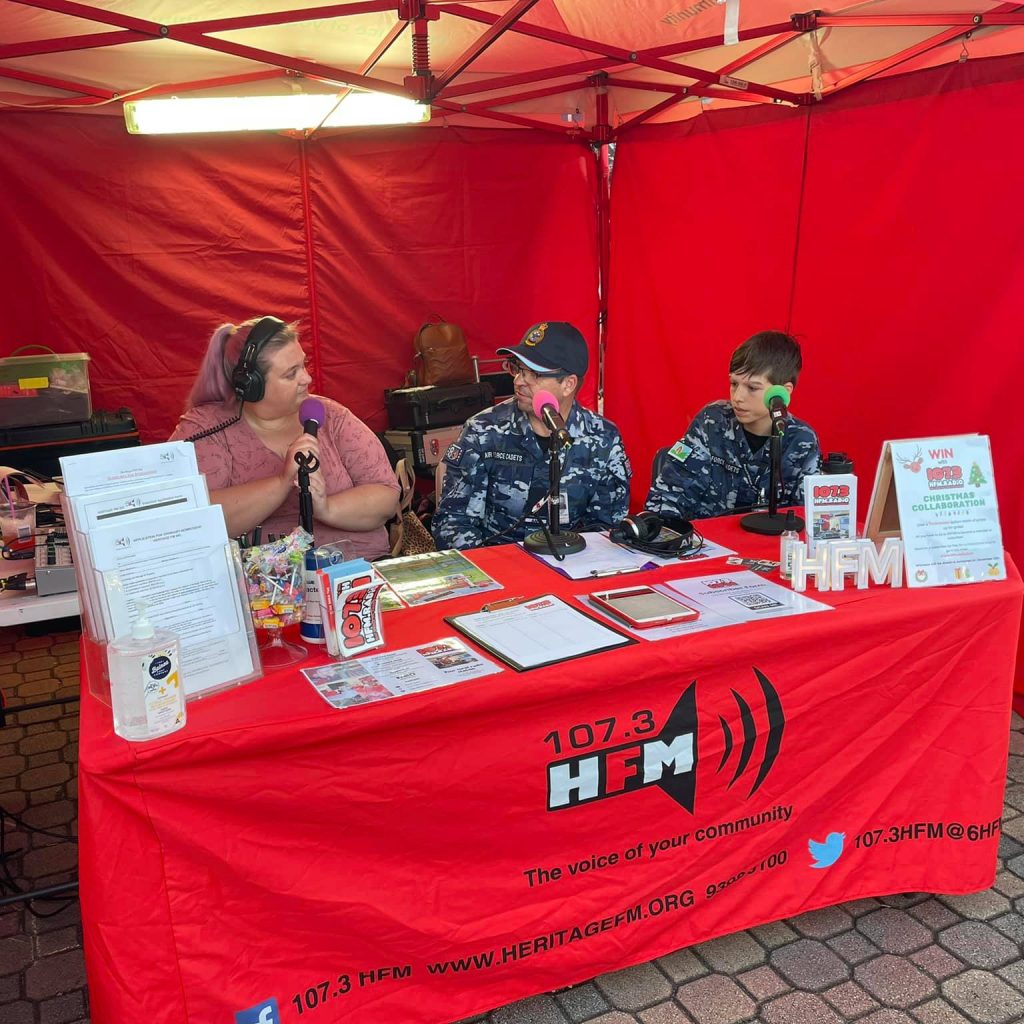 Outside Broadcast from 2021 with Sarah interviewing some Air Force Cadets