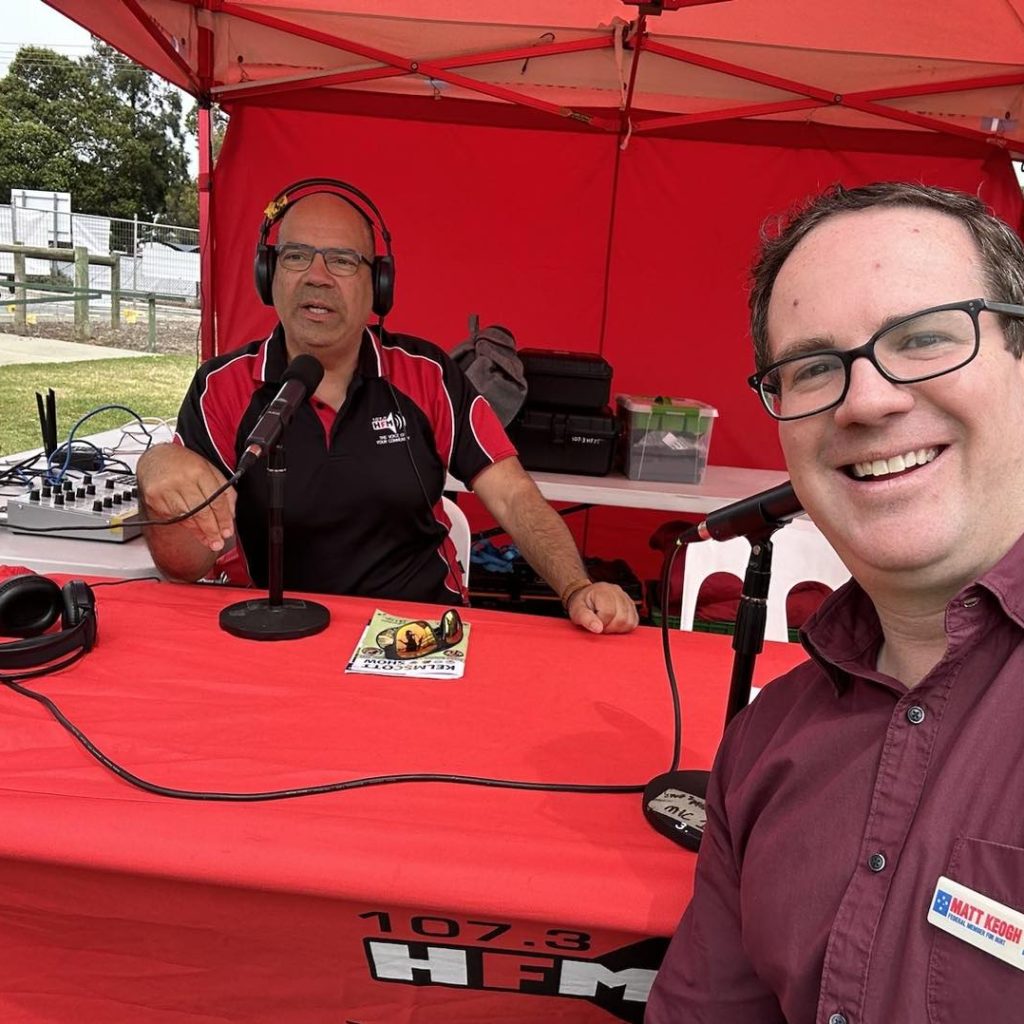 Simon Lee with Matt Keogh MP - Federal Member for Burt